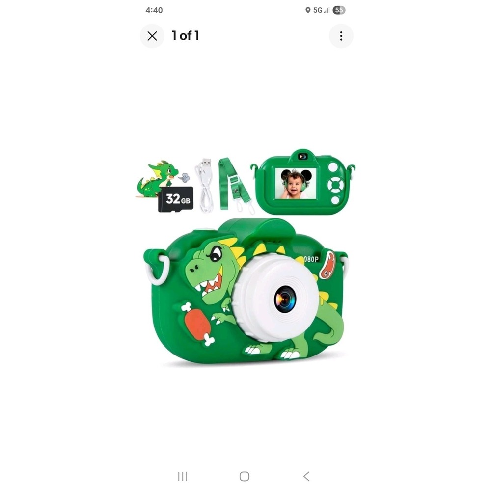 Kids Camera Toddler Toys For Boys 3-12 Year Old Boy Birthday Gifts Toys 32GB